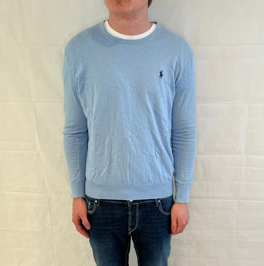Polo Ralph Lauren Sweater Slim Fit Light Blue Men's