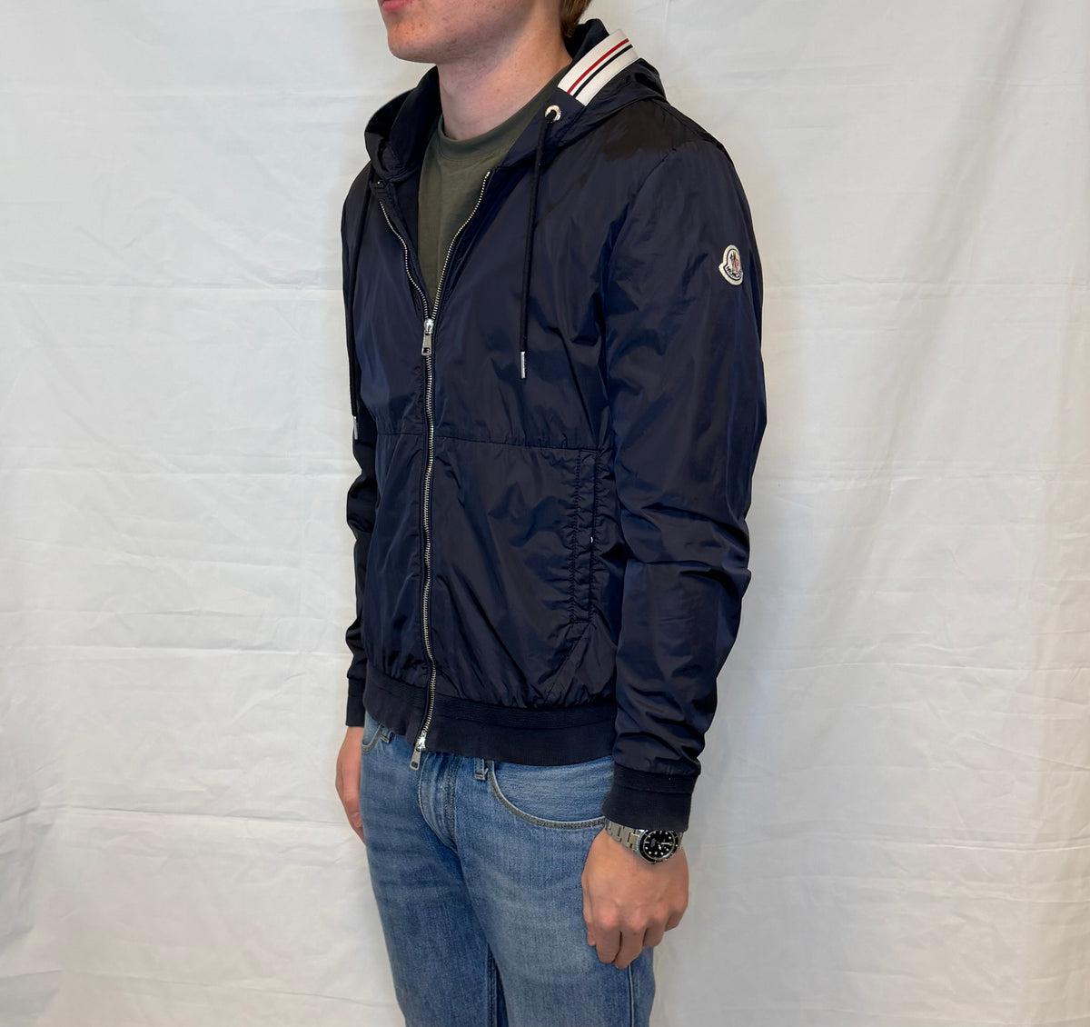 Moncler Windbreaker Navy Men's
