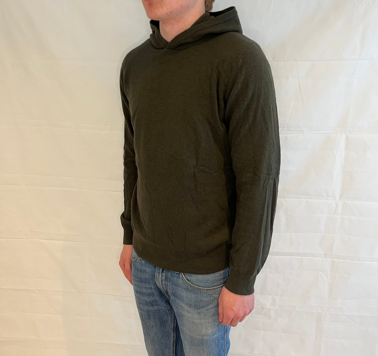 Oscar Jacobson Hoodie Olive Green Men's