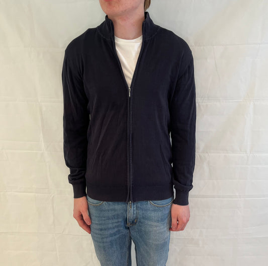 John Henric Full Zip Cardigan Blue Men's