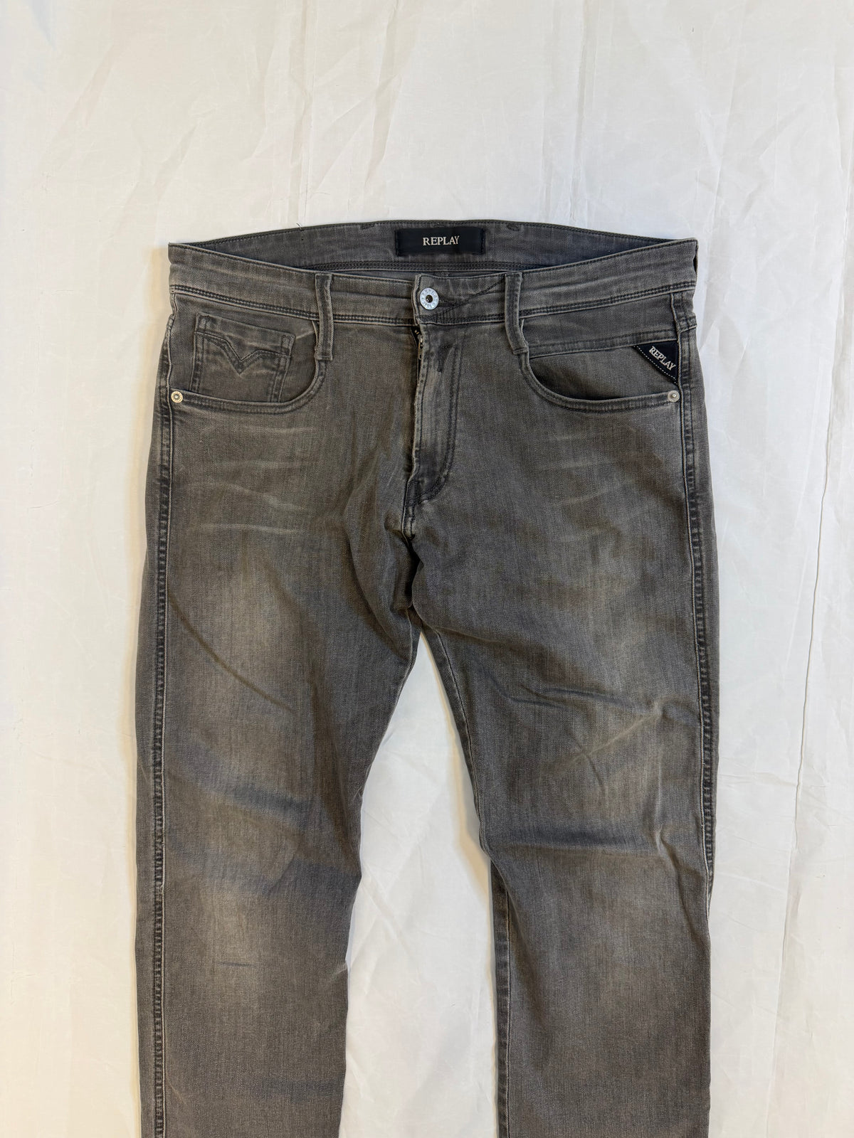 Replay Anbass Jeans Grey Men's