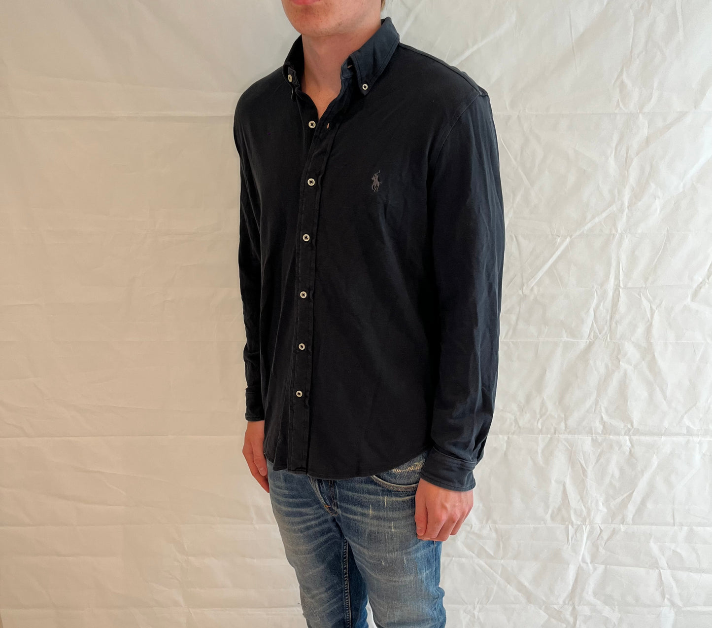 Polo Ralph Lauren Featherweight Mesh Shirt Grey Men's