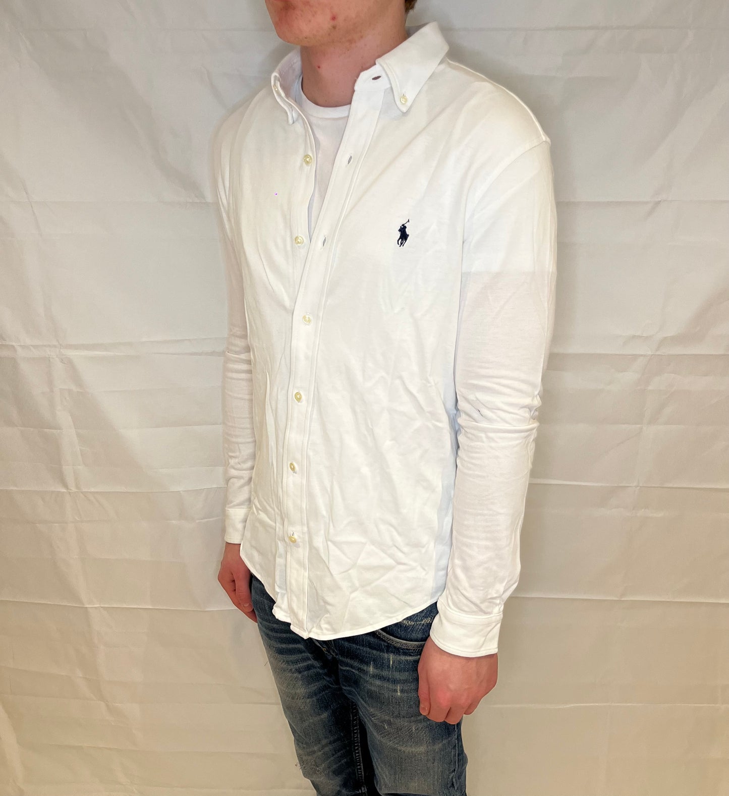Polo Ralph Lauren Featherweight Mesh Shirt White  Men's