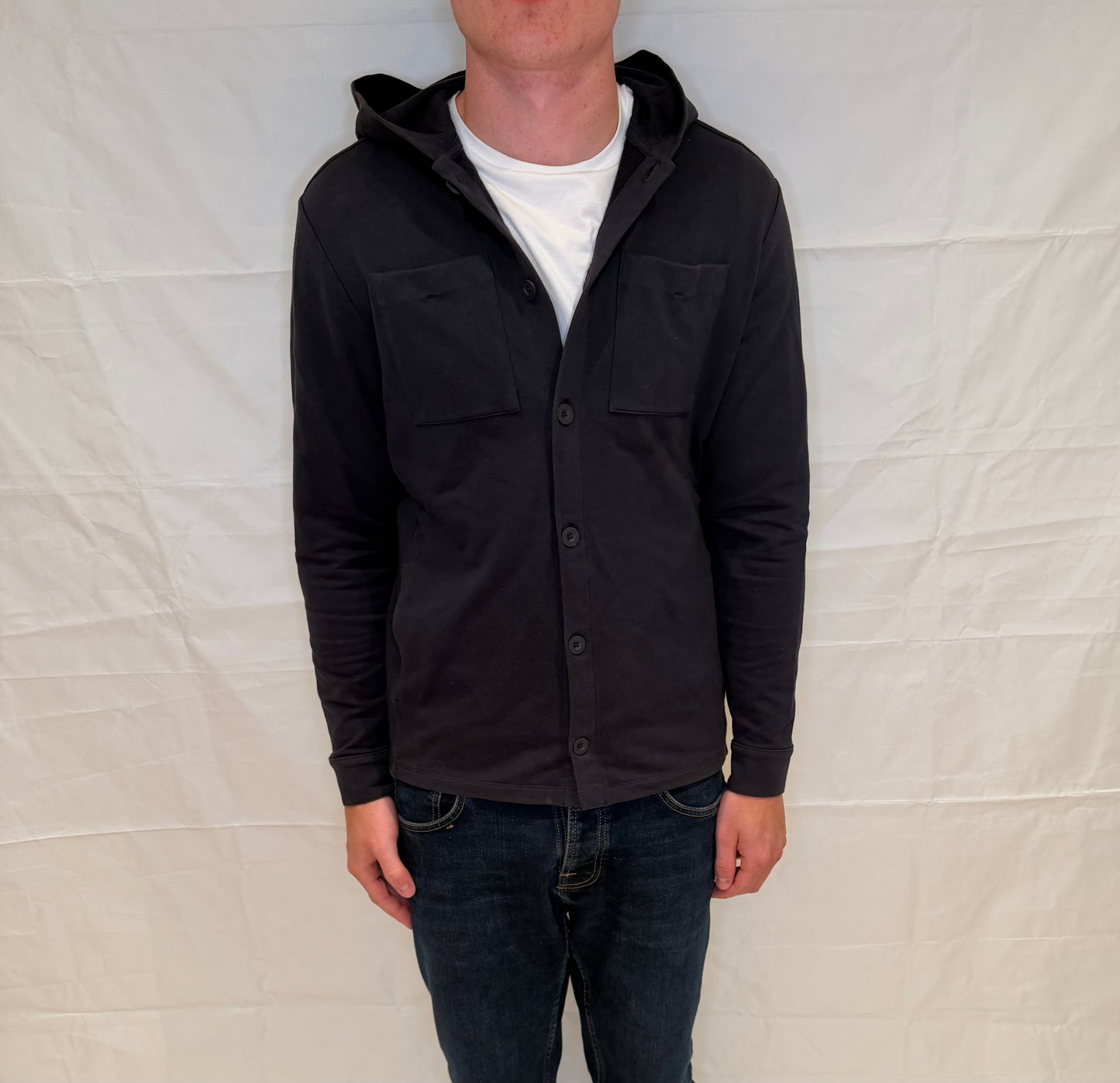 Massimo Dutti Hoodie Blue Men's