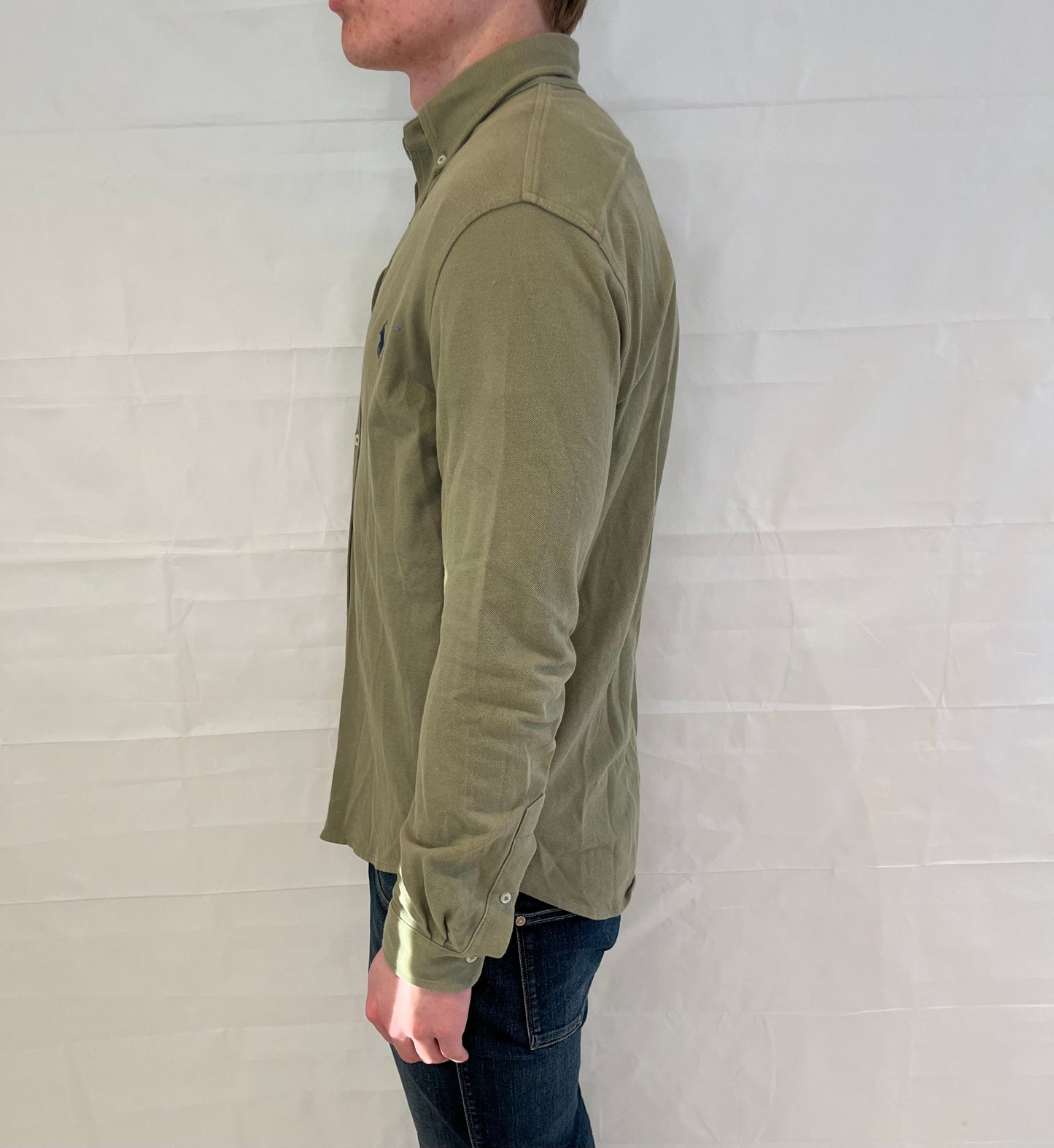 Polo Ralph Lauren Featherweight Mesh Shirt Olive Green Men's