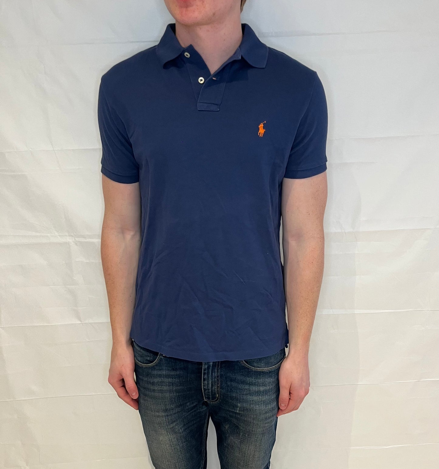 Polo Ralph Lauren Custom Slim Fit Polo Blue Men's