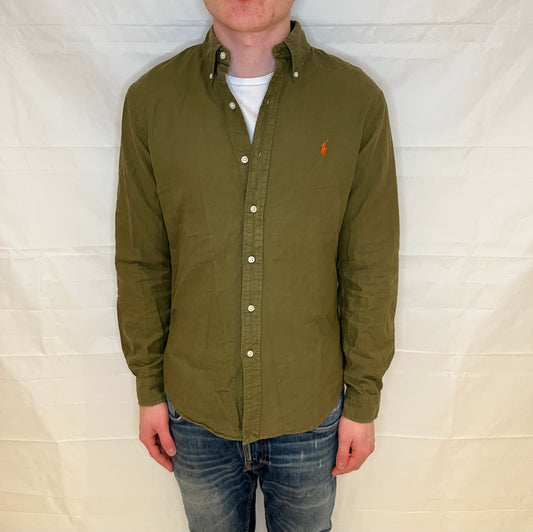 Polo Ralph Lauren Slim Fit Shirt Olive Green Men's