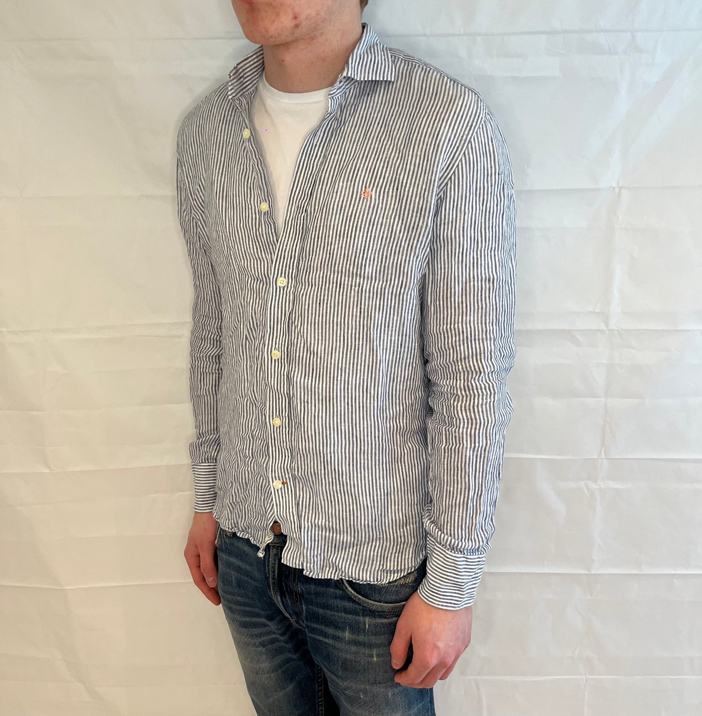 Morris Linen Shirt Striped Men's