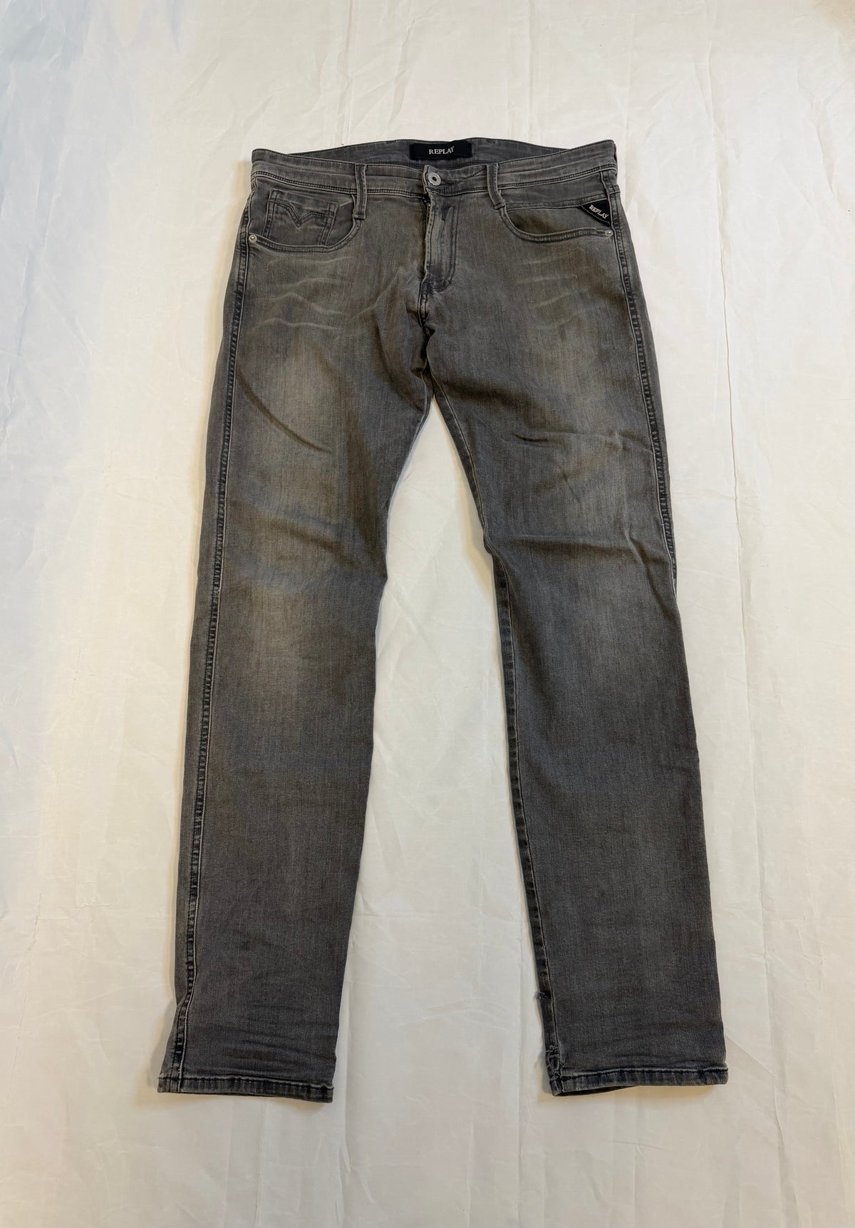 Replay Anbass Jeans Grey Men's