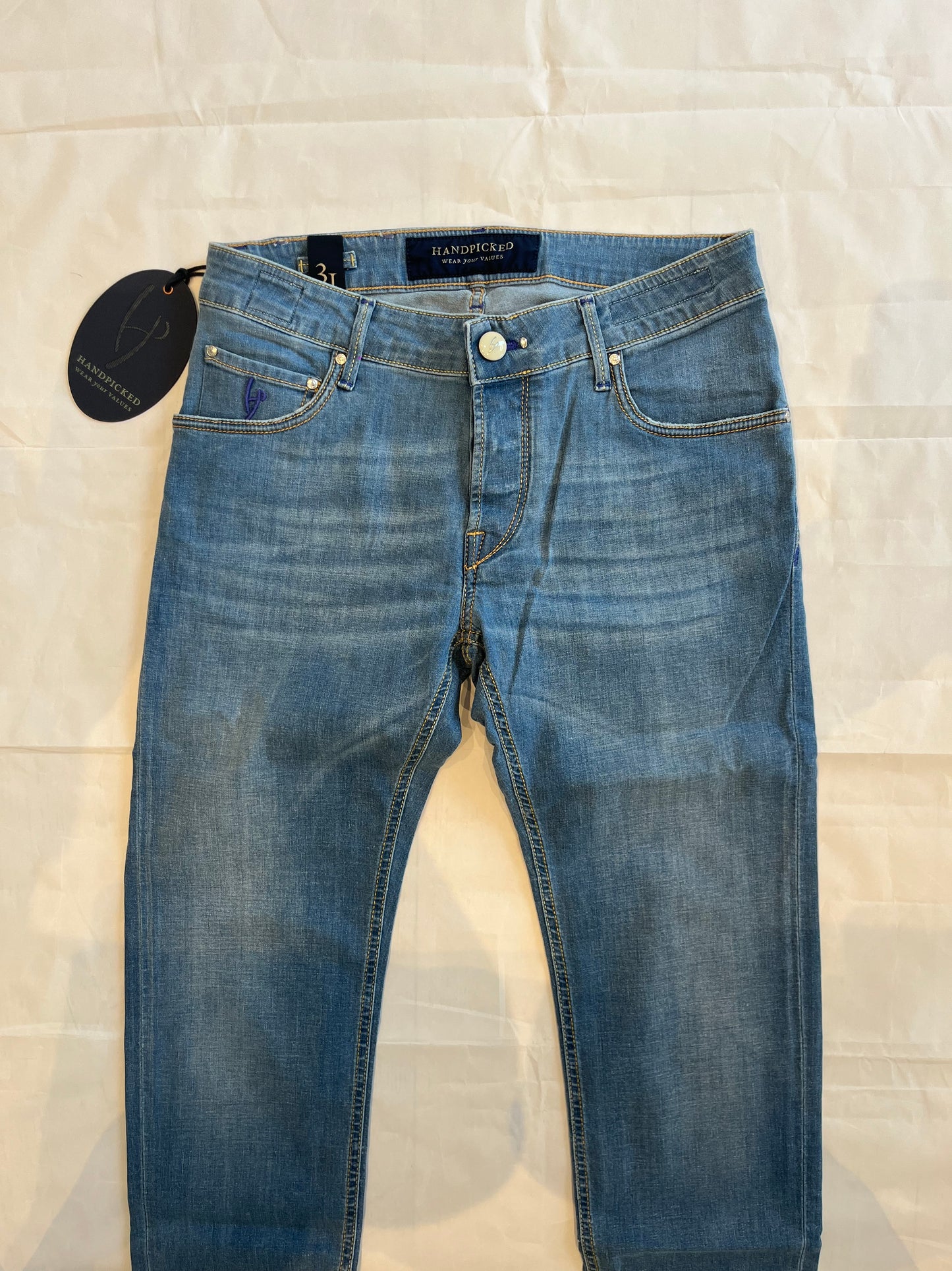 Handpicked Slim Fit Orvieto Jeans Light Blue Men's