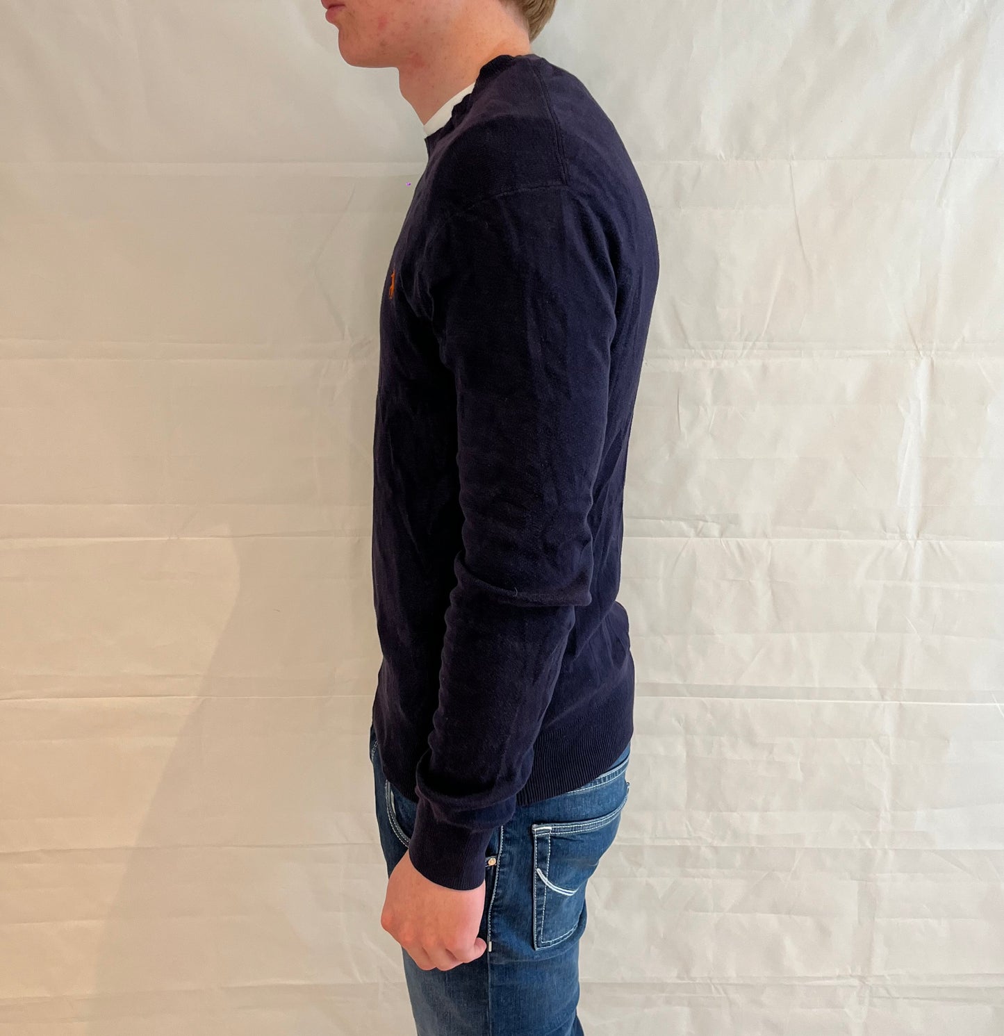 Polo Ralph Lauren Sweater Slim Fit Prima Cotton Blue Men's