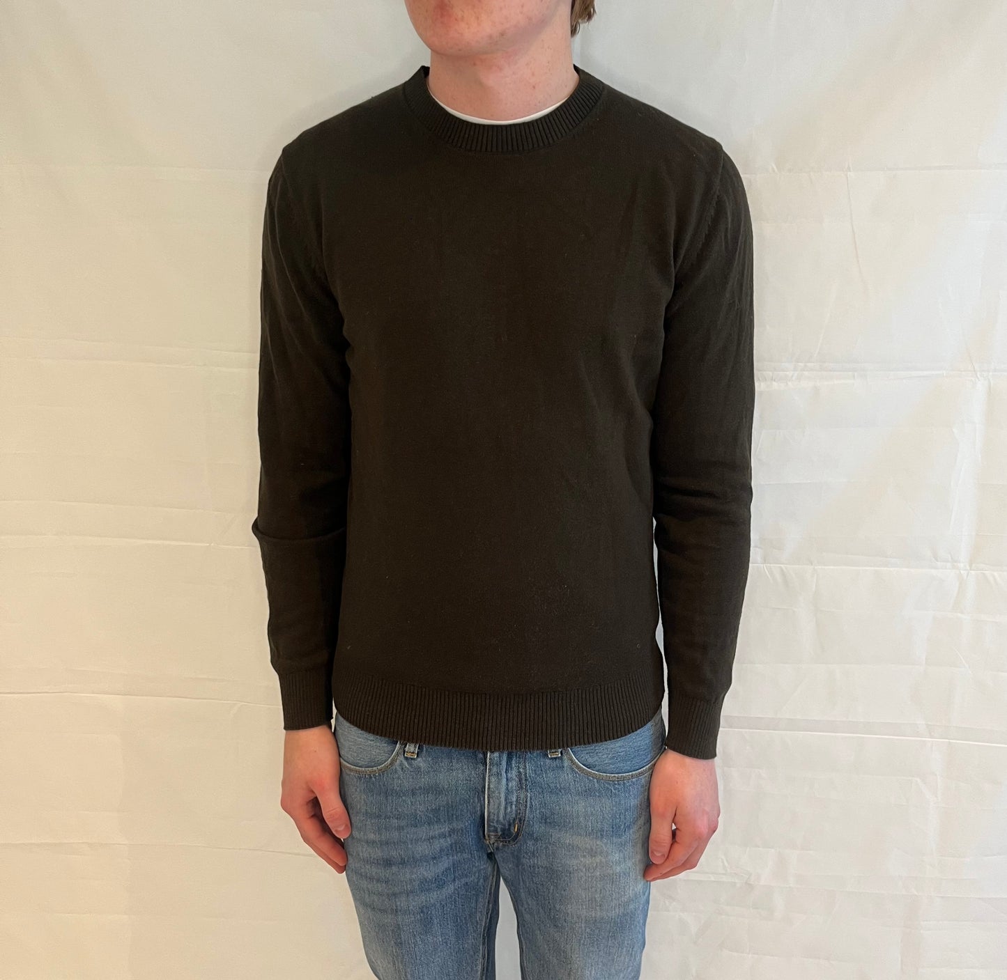 Massimo Dutti Sweater Olive Green Men's