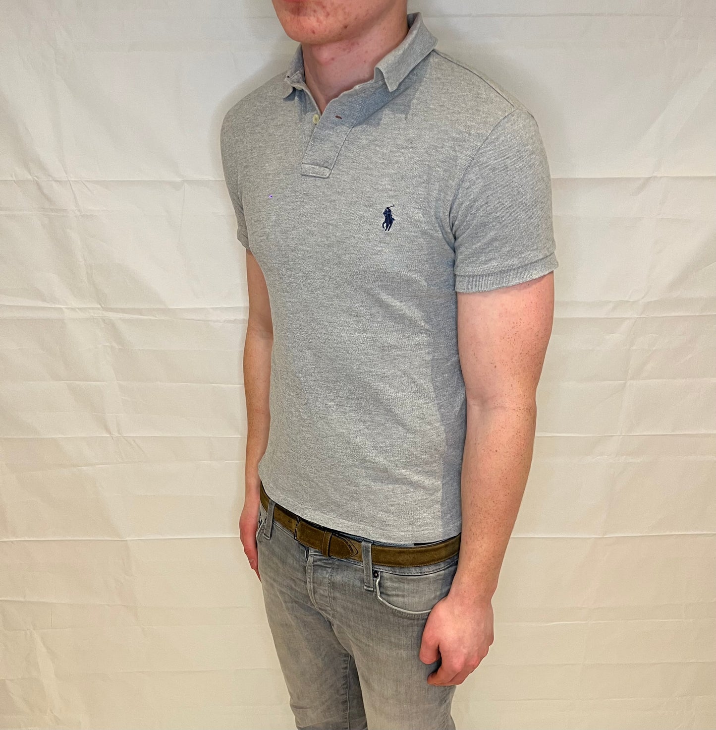 Polo Ralph Lauren Slim Fit Polo Grey Men's
