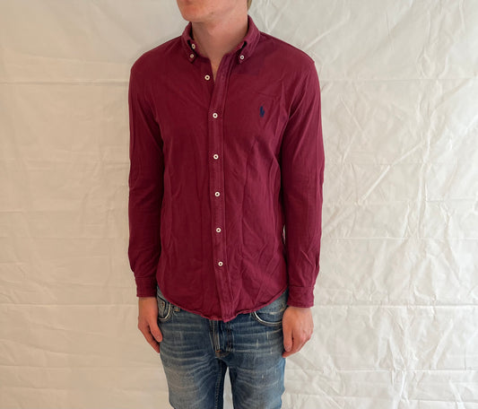 Polo Ralph Lauren Featherweight Mesh Shirt Wine Red Men's