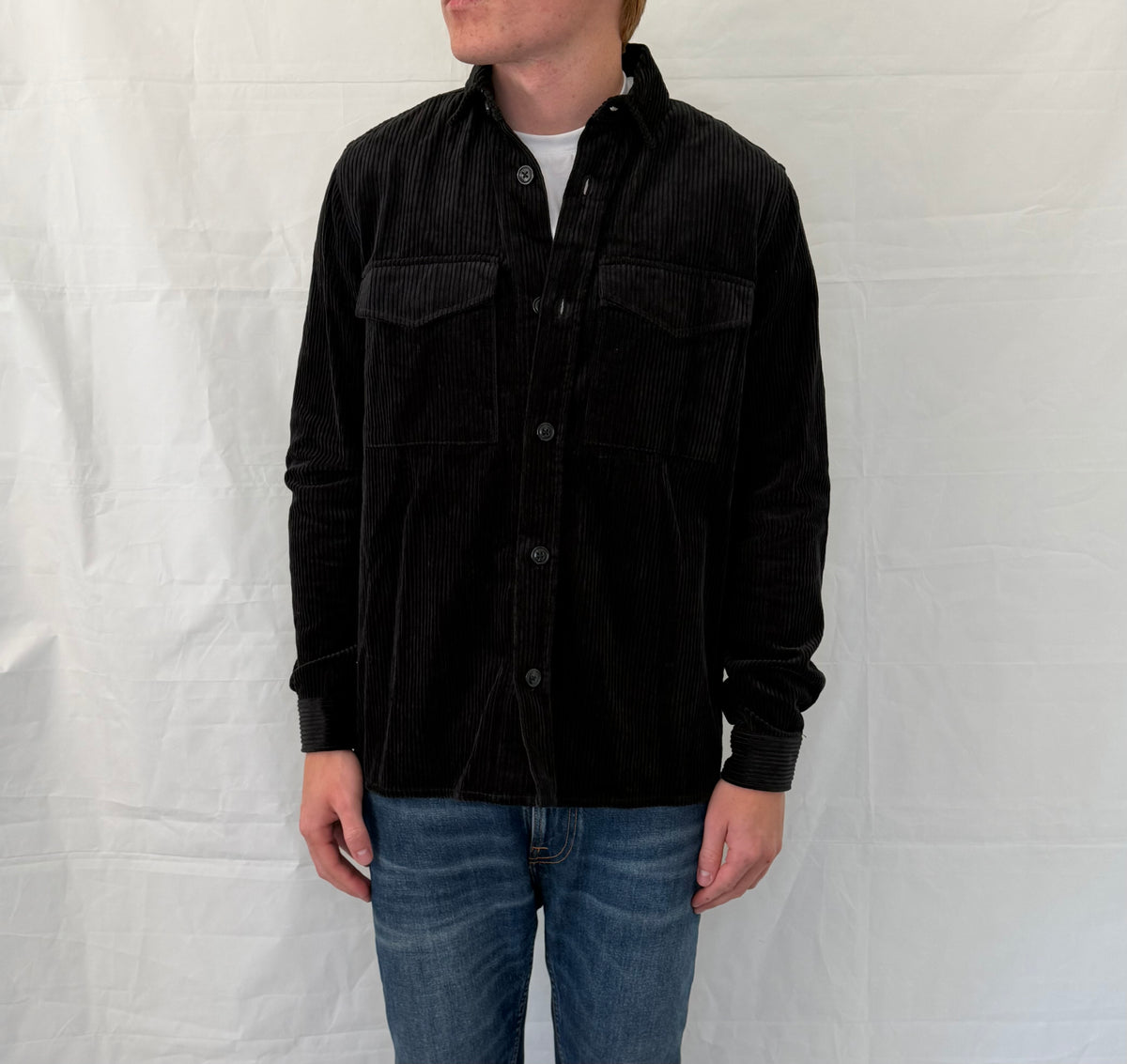 Samsoe Samsoe Manchester Overshirt Black Men's