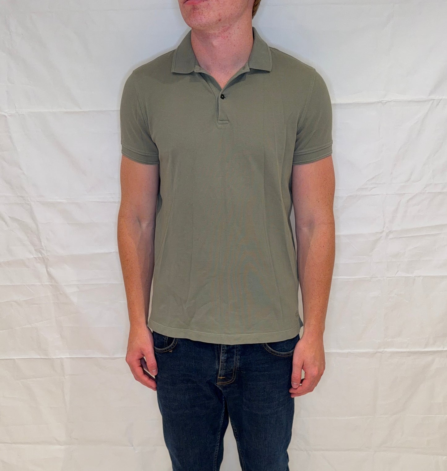 Massimo Dutti Polo Olive Green Men's