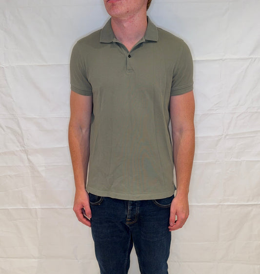 Massimo Dutti Polo Olive Green Men's