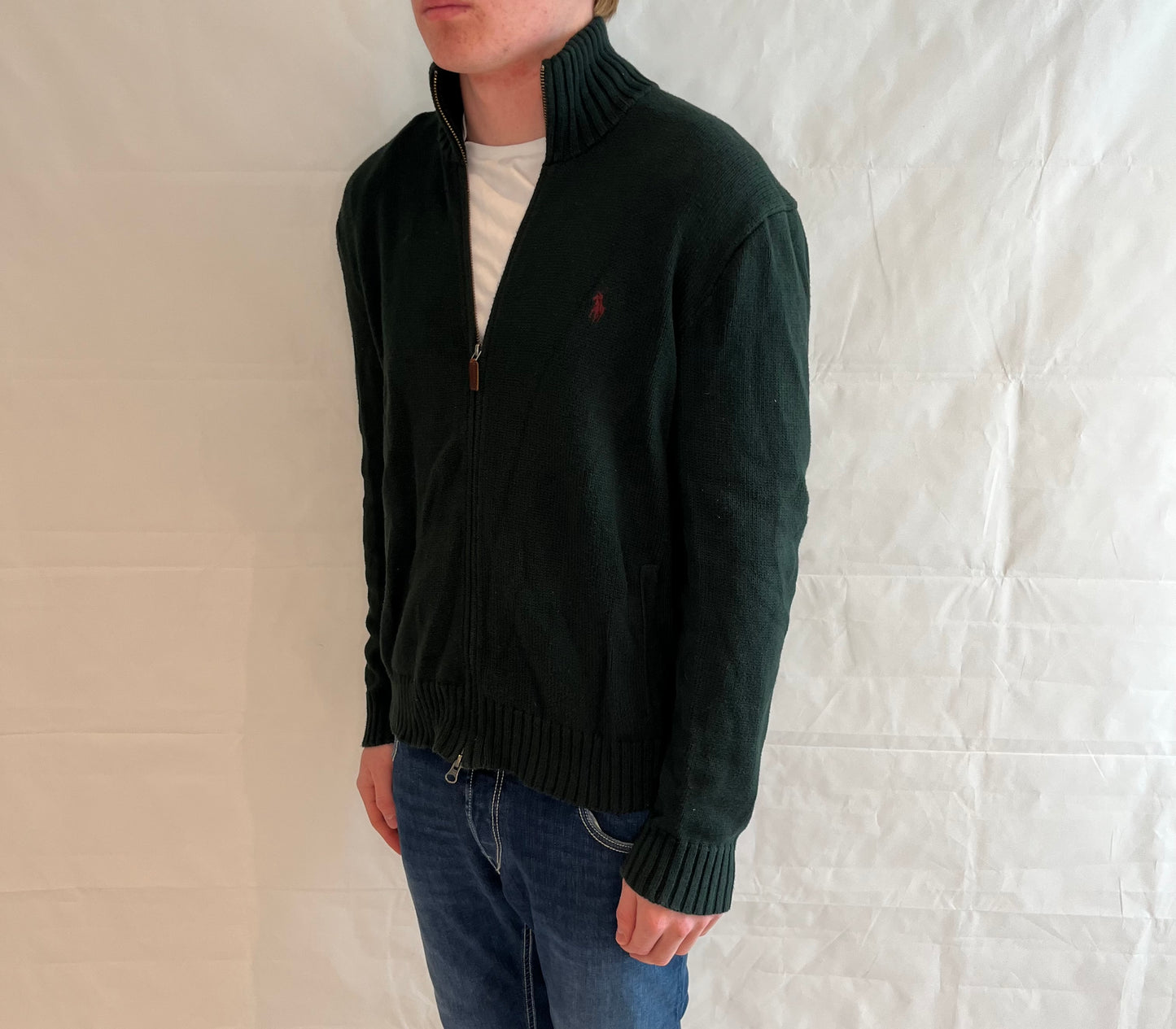 Polo Ralph Lauren Full Zip Cardigan Green Men's