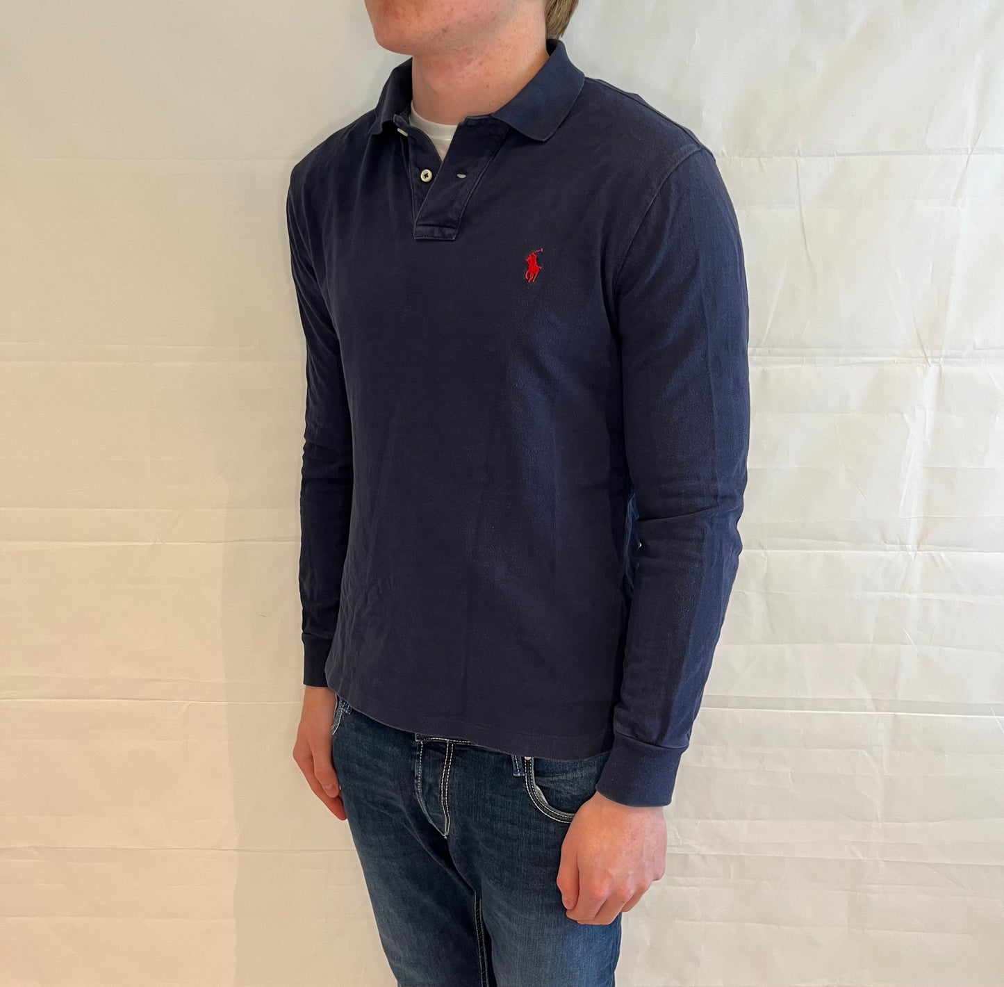 Polo Ralph Lauren Slim Fit Polo Long Sleeve Blue Men's