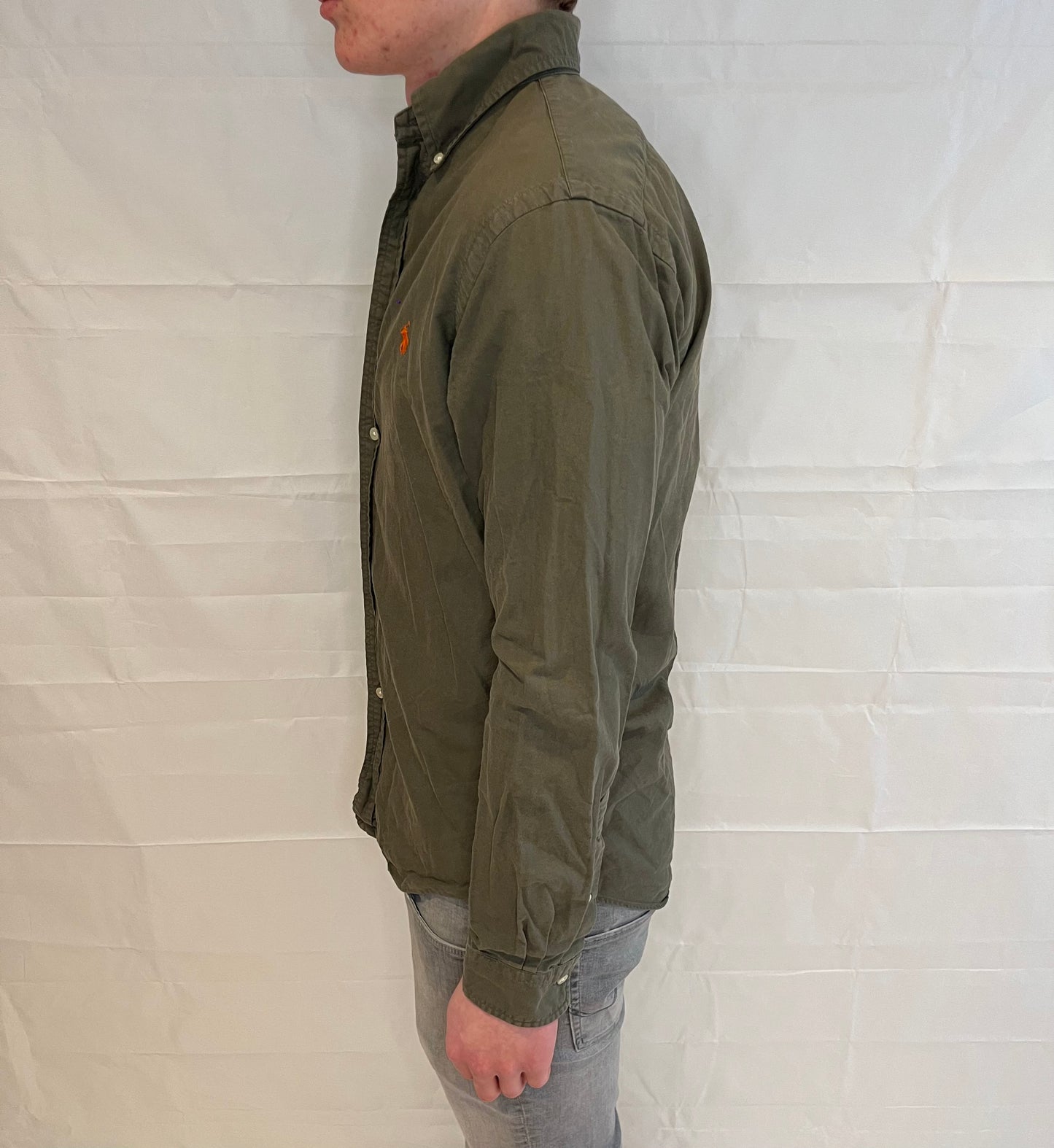 Polo Ralph Lauren Slim Fit Shirt Olive Green Men's