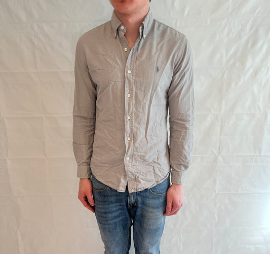 Polo Ralph Lauren Slim Fit Shirt Light Grey Men's