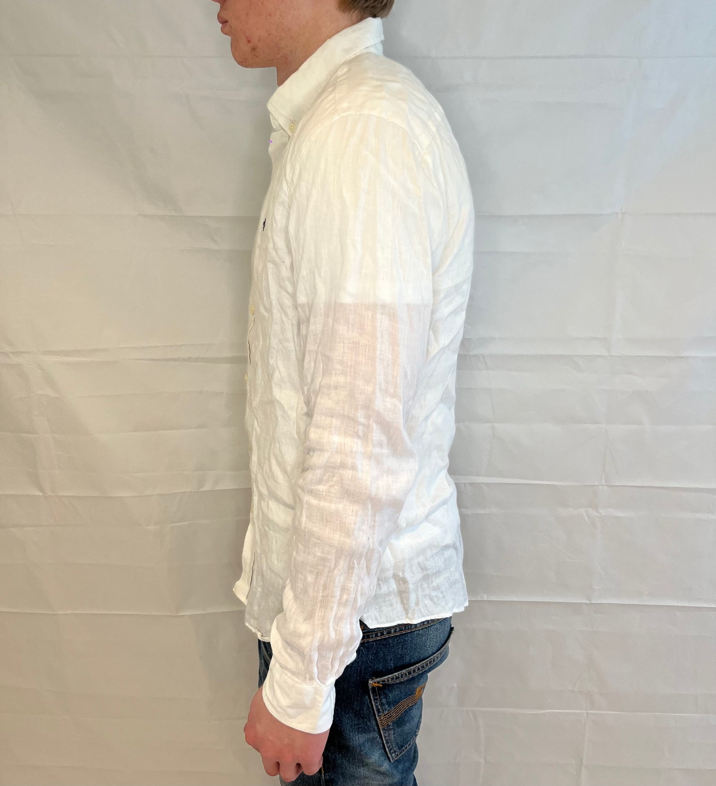 Morris Linen Shirt White Men's