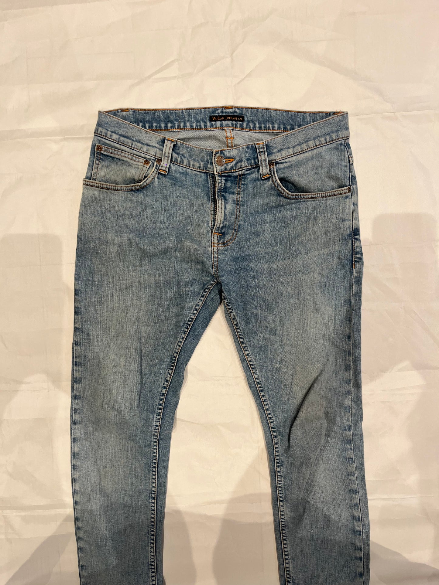 Nudie Tight Terry Jeans Light Blue Men's