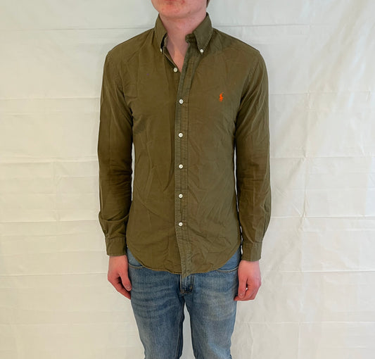 Polo Ralph Lauren Slim Fit Shirt Olive Green Men's