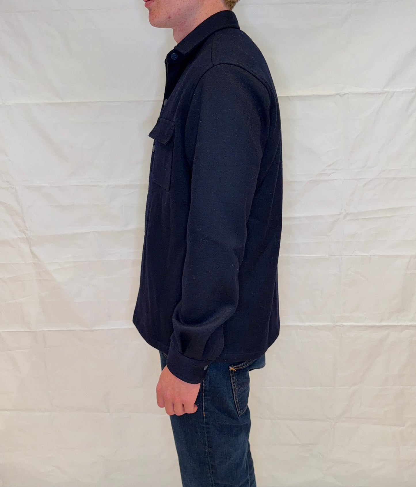 Massimo Dutti Overshirt Blue Men's