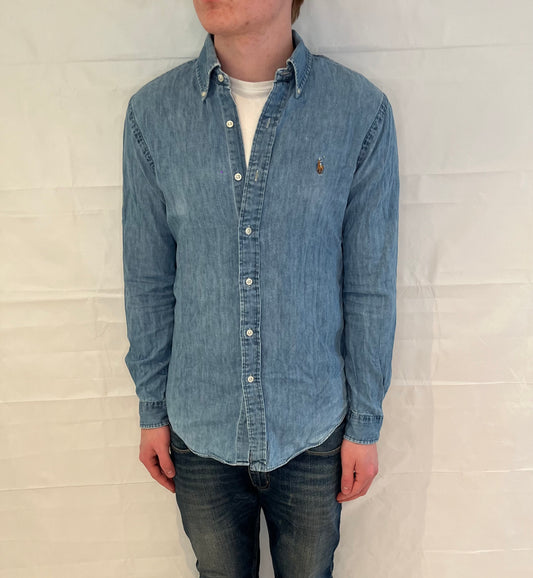 Polo Ralph Lauren Slim Fit Denim Shirt Blue Men's