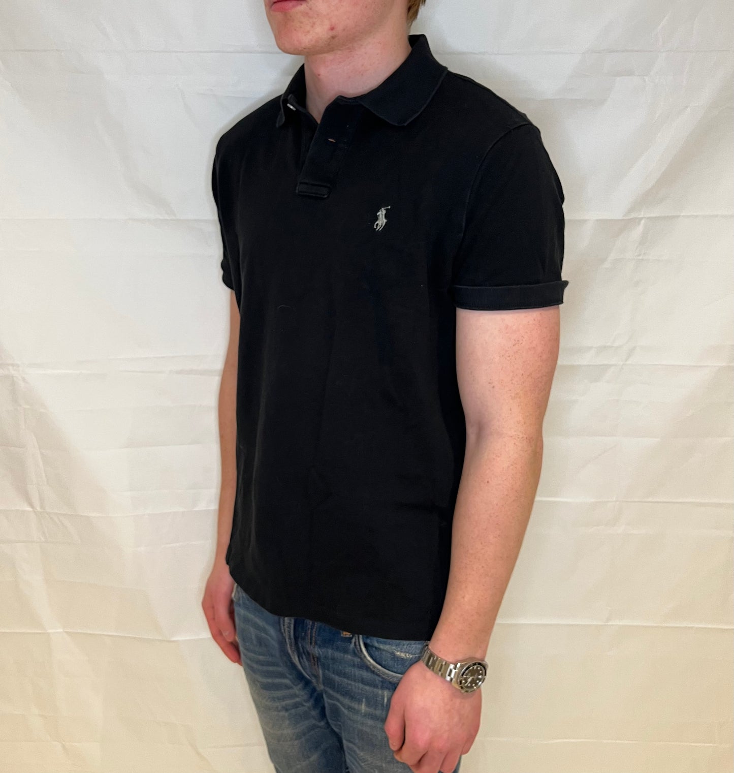Polo Ralph Lauren Custom Slim Fit Polo Black Men's