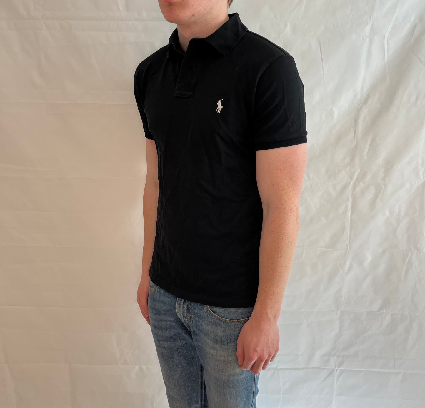 Polo Ralph Lauren Prima Stretch Mesh Polo Black Men's