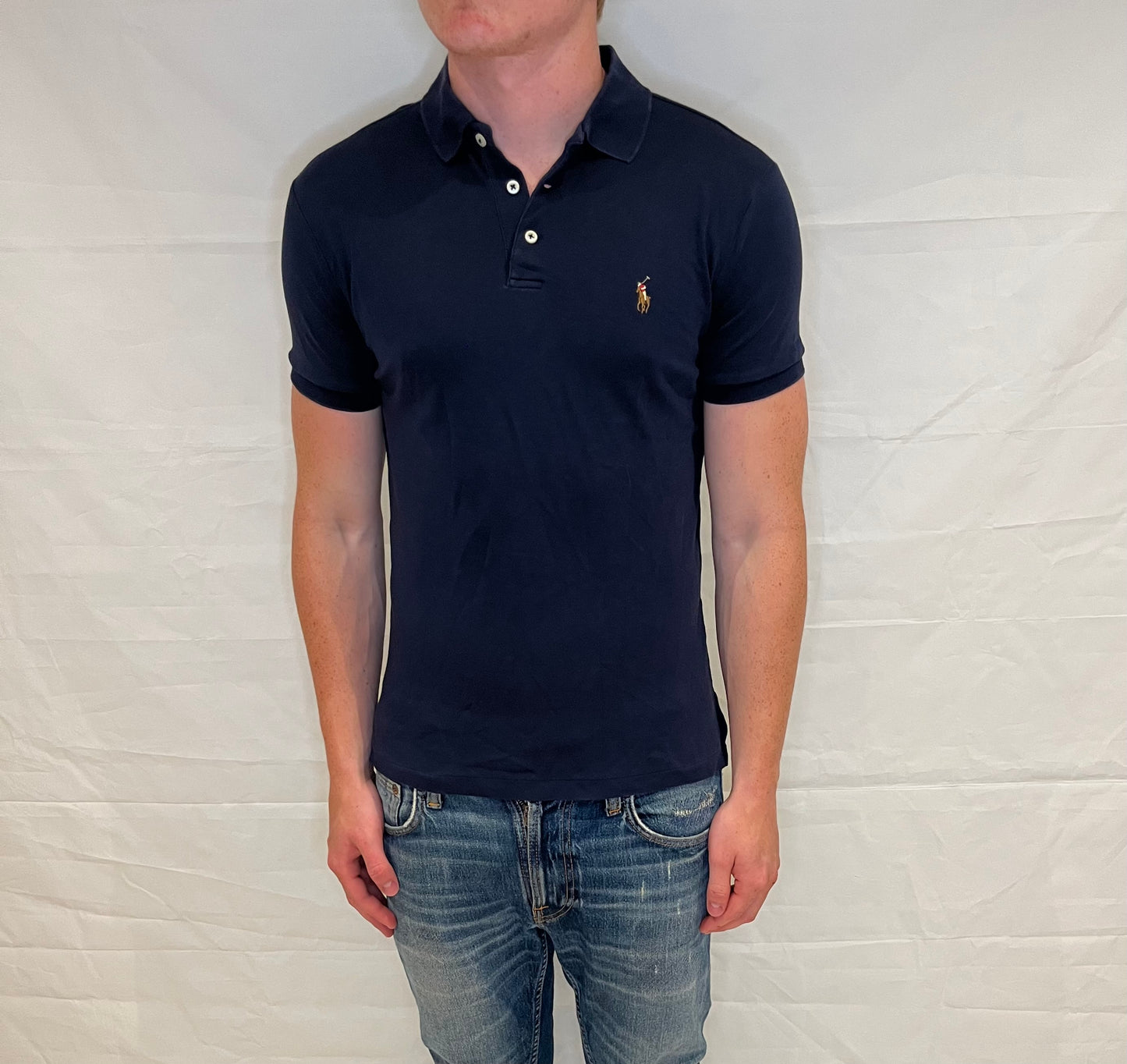 Polo Ralph Lauren Custom Slim Fit Polo Blue Men's