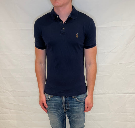 Polo Ralph Lauren Custom Slim Fit Polo Blue Men's
