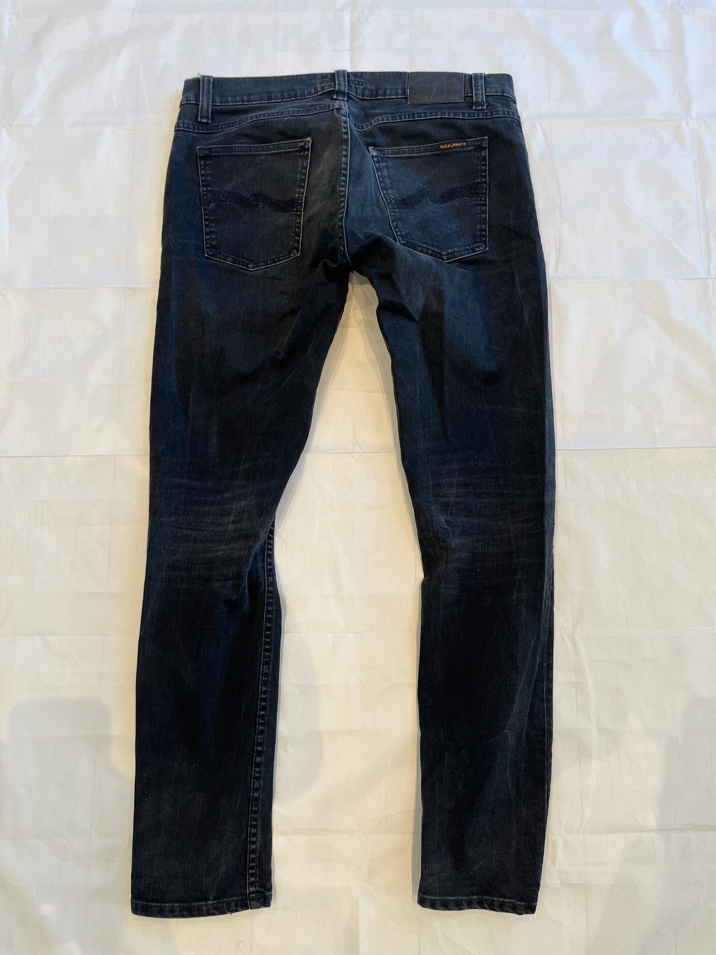 Nudie Tight Terry Jeans Black Men's