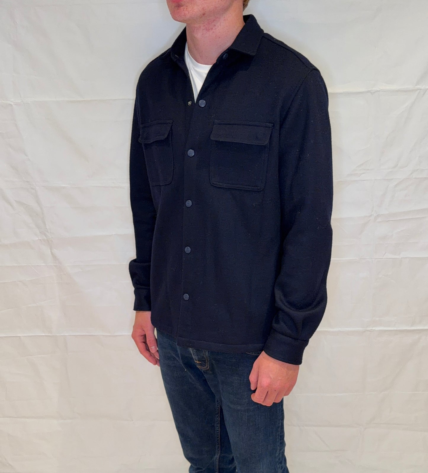 Massimo Dutti Overshirt Blue Men's