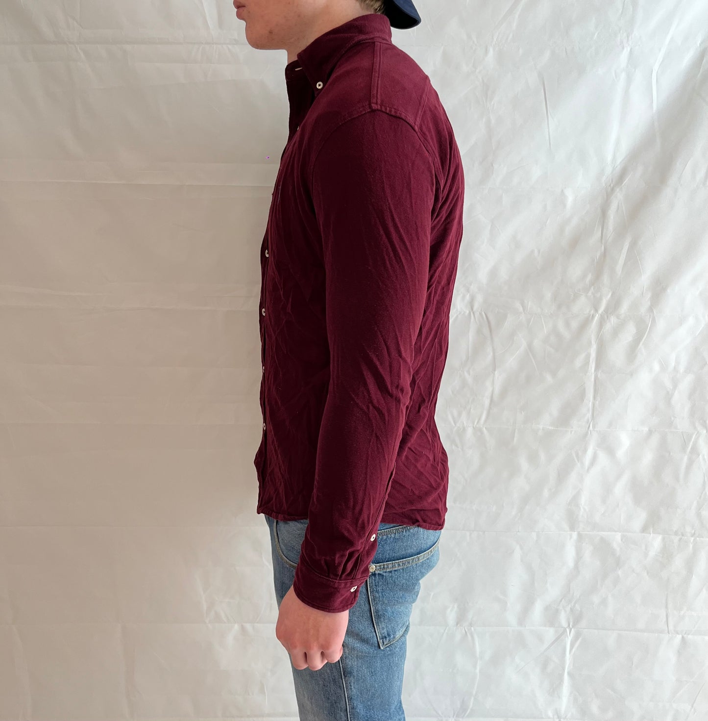 Polo Ralph Lauren Featherweight Mesh Shirt burgundy Men's