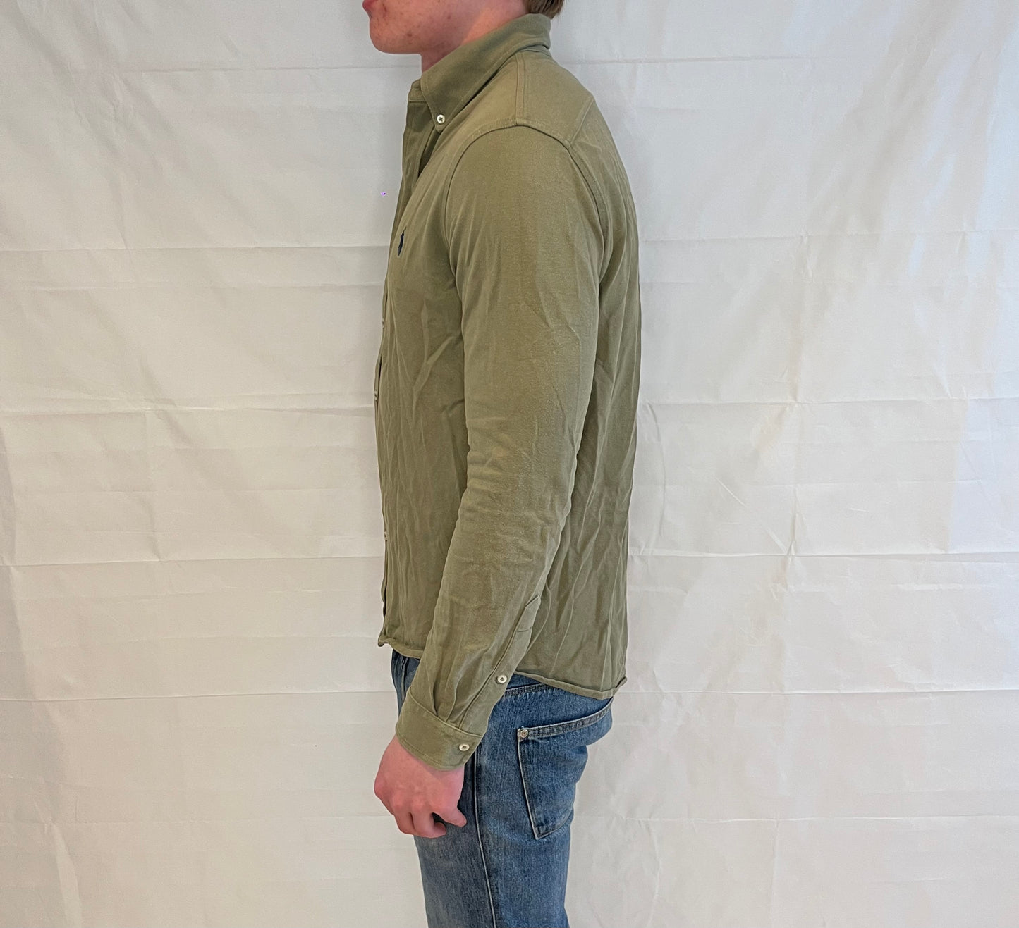 Polo Ralph Lauren Featherweight Mesh Shirt Olive Green Men's
