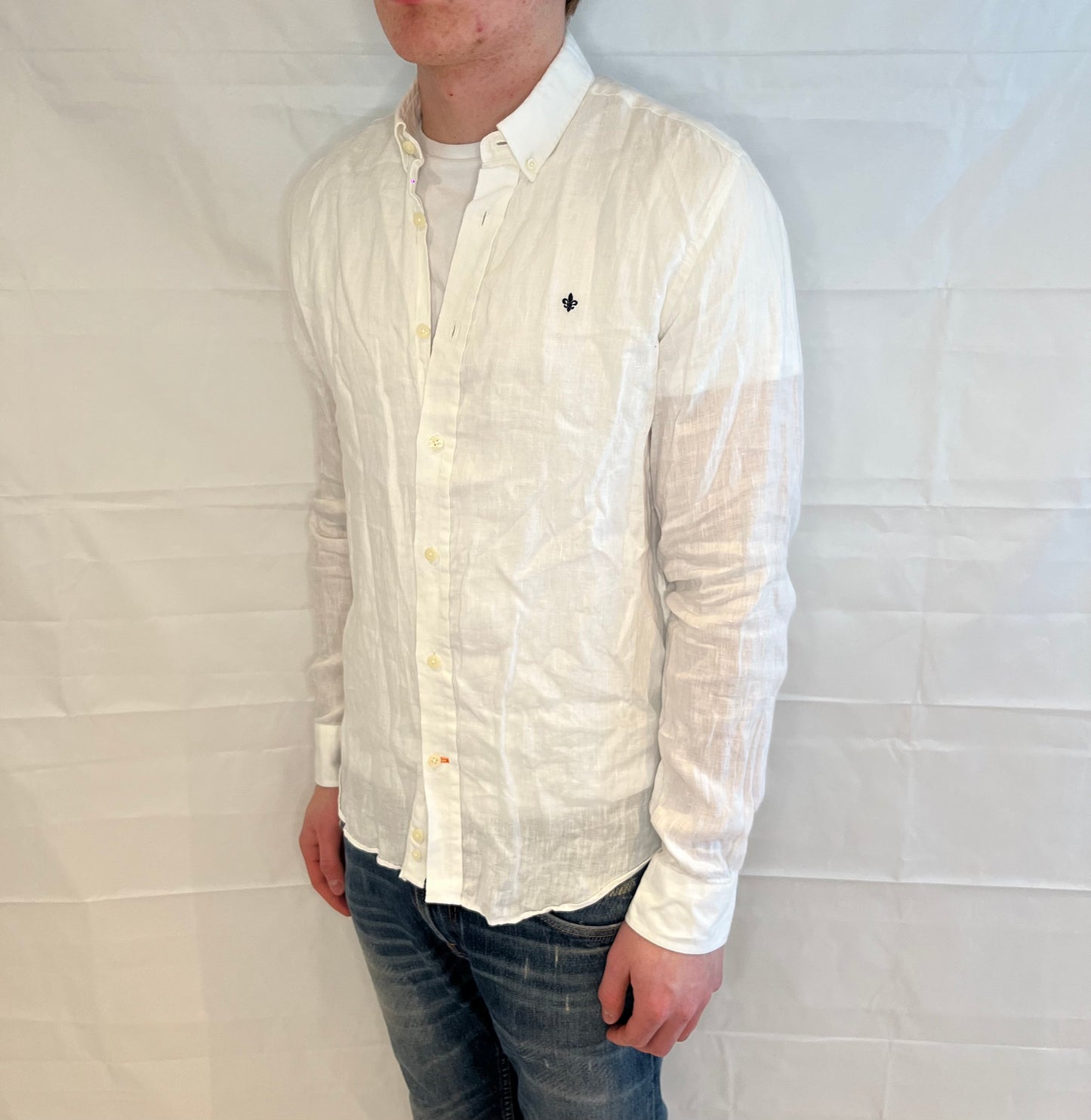 Morris Linen Shirt White Men's