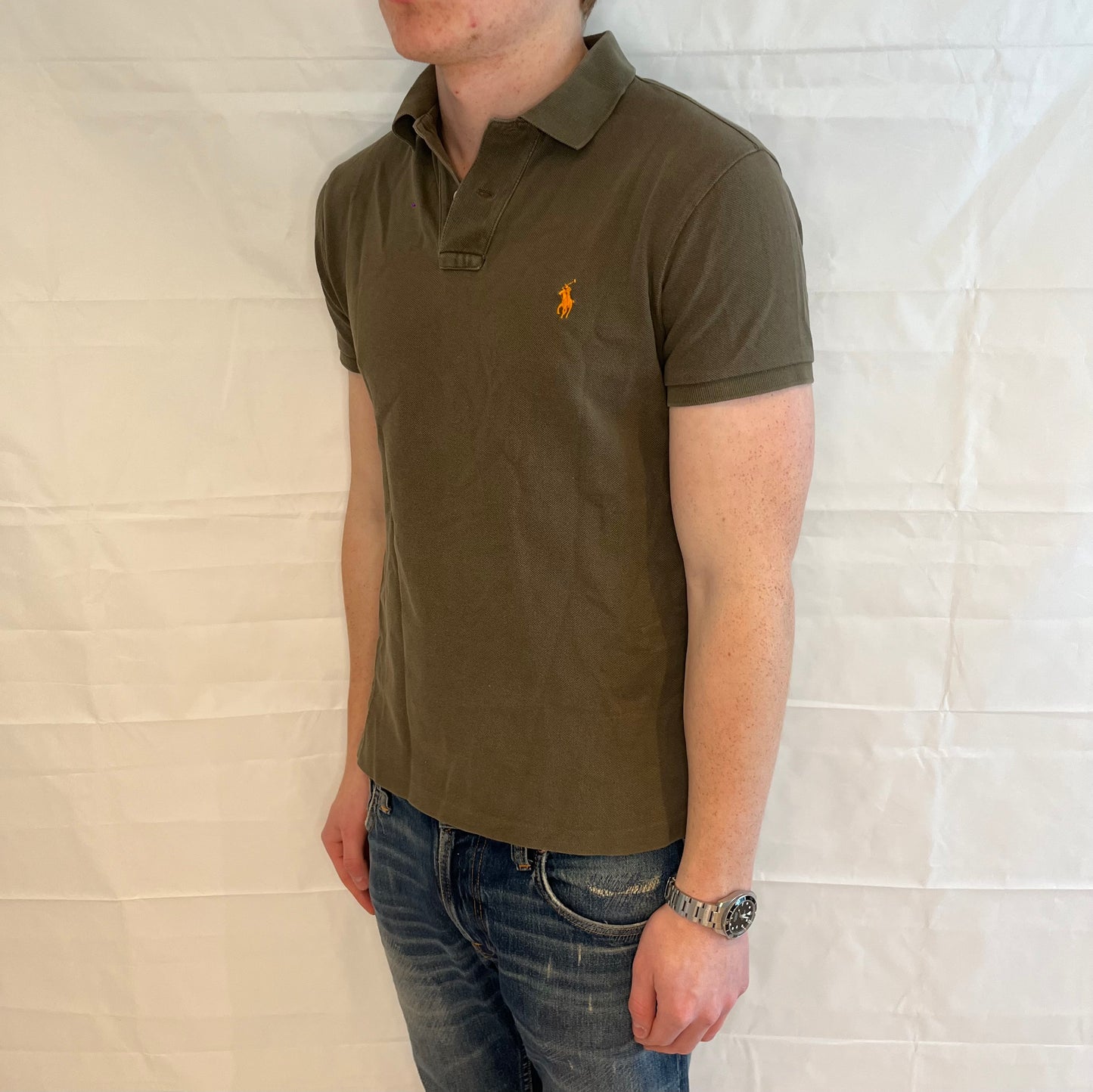 Polo Ralph Lauren Slim Fit Polo Olive Green Men's