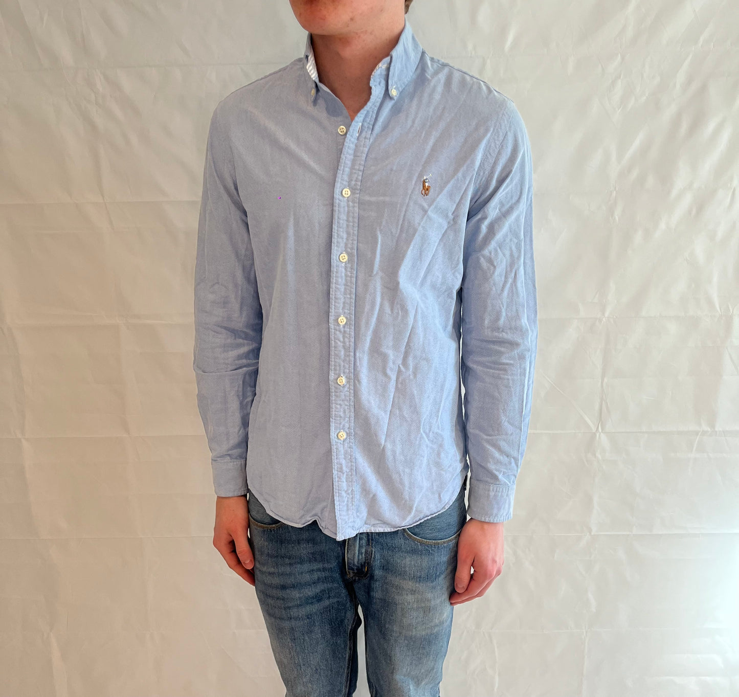 Polo Ralph Lauren Custom Fit Shirt Light Blue Men's
