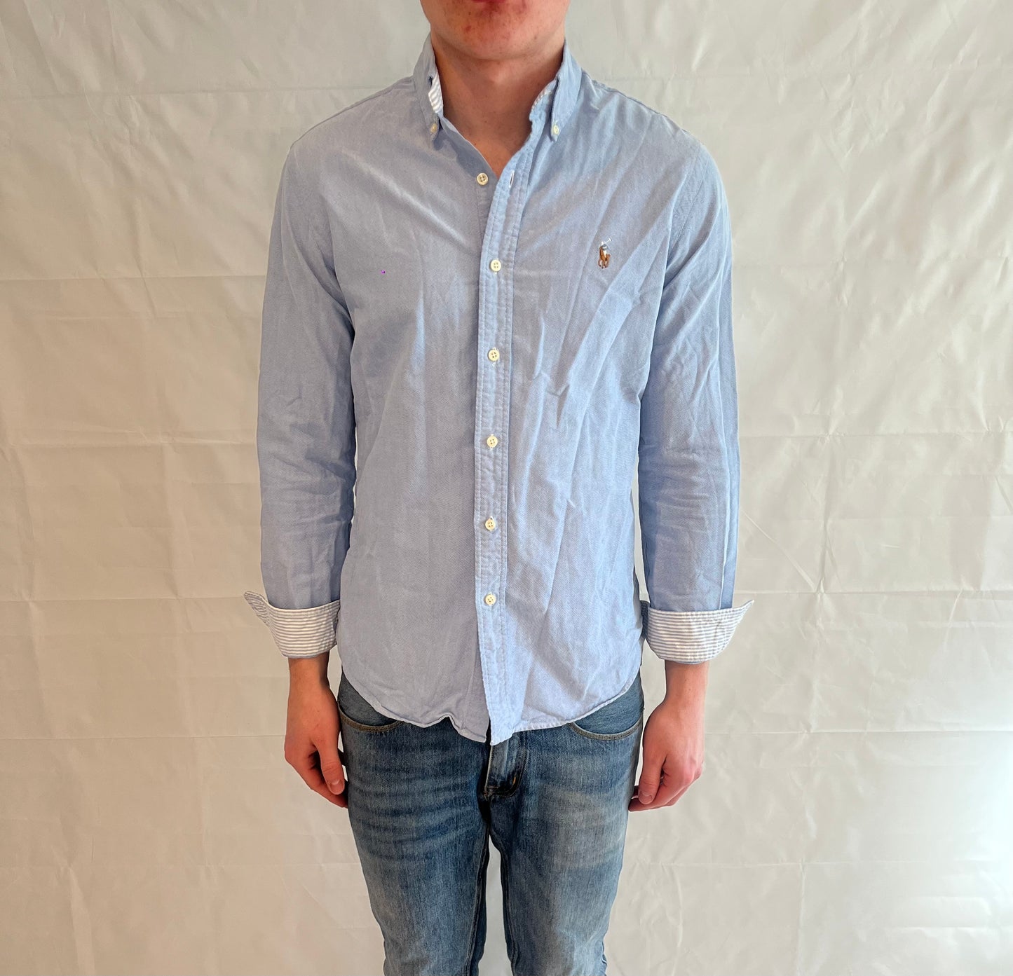 Polo Ralph Lauren Custom Fit Shirt Light Blue Men's