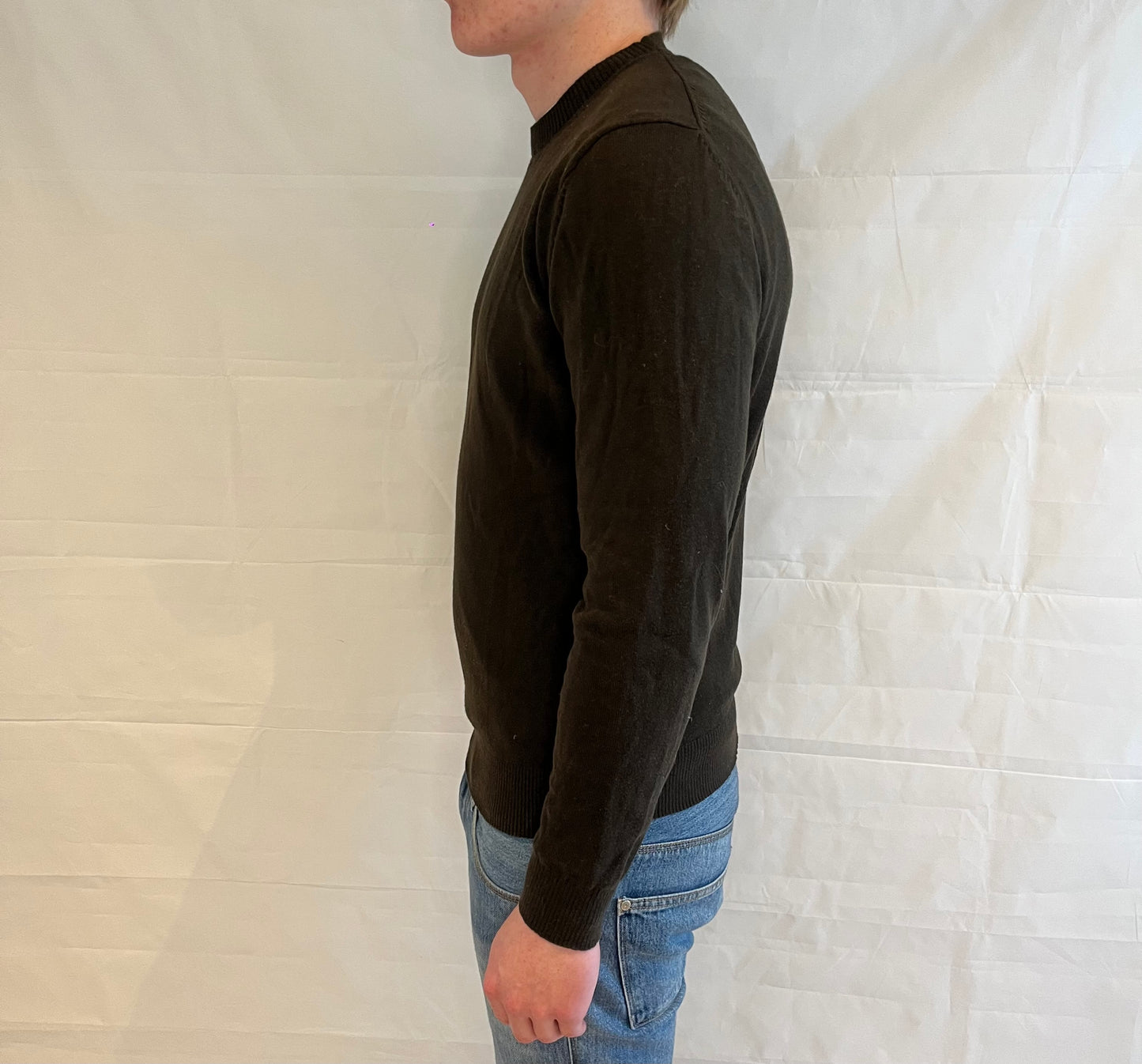 Massimo Dutti Sweater Olive Green Men's