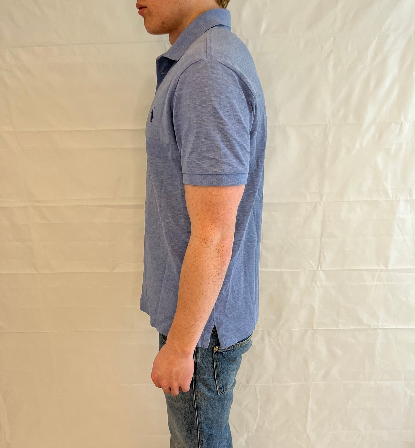 Polo Ralph Lauren Slim Fit Stretch Mesh Polo Light Blue Men's