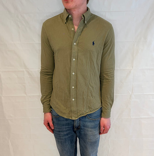 Polo Ralph Lauren Featherweight Mesh Shirt Olive Green Men's