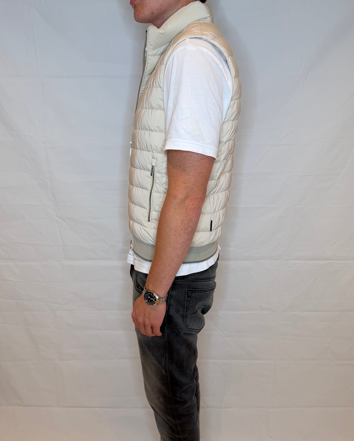 Moorer Vest Beige Men's
