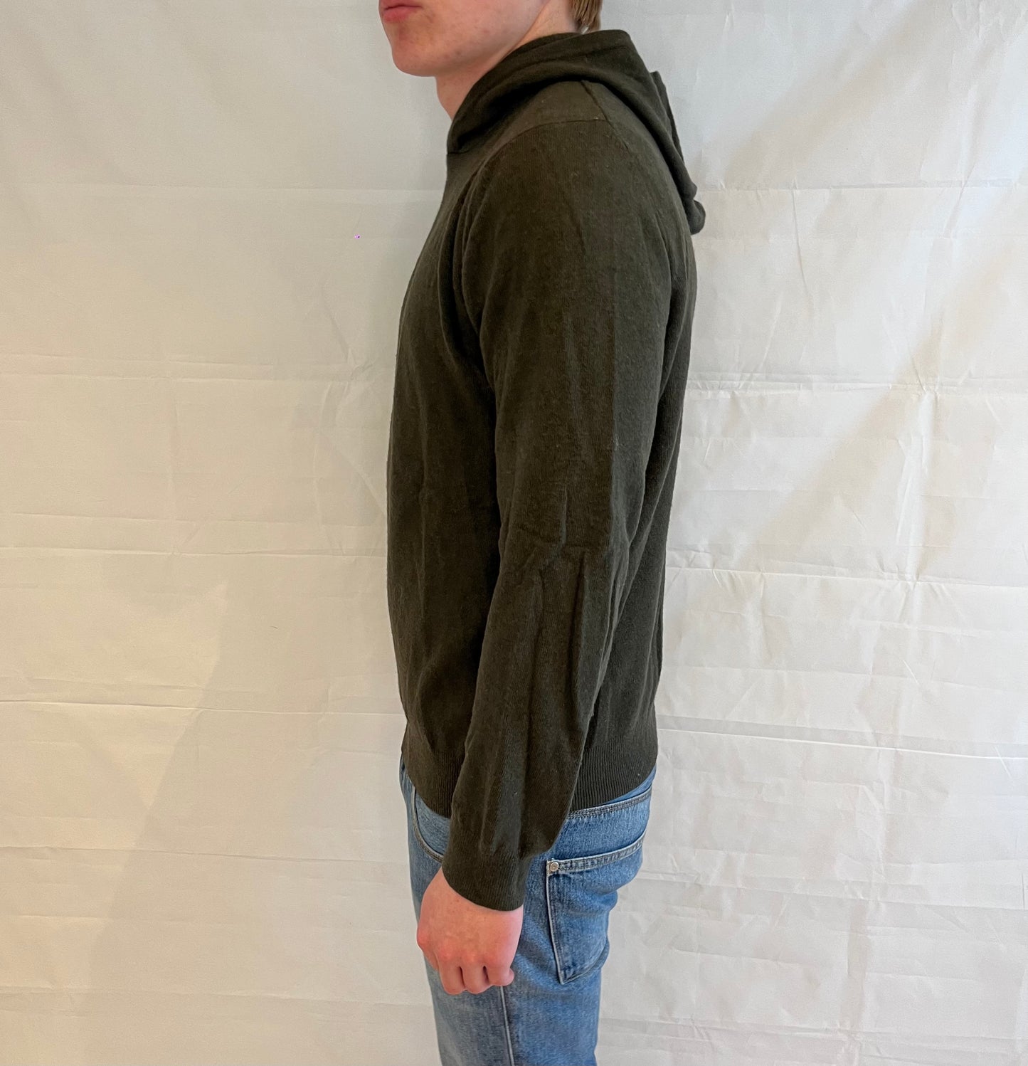 Oscar Jacobson Hoodie Olive Green Men's