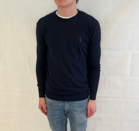 Polo Ralph Lauren Sweater Slim Fit Prima Cotton Blue Men's