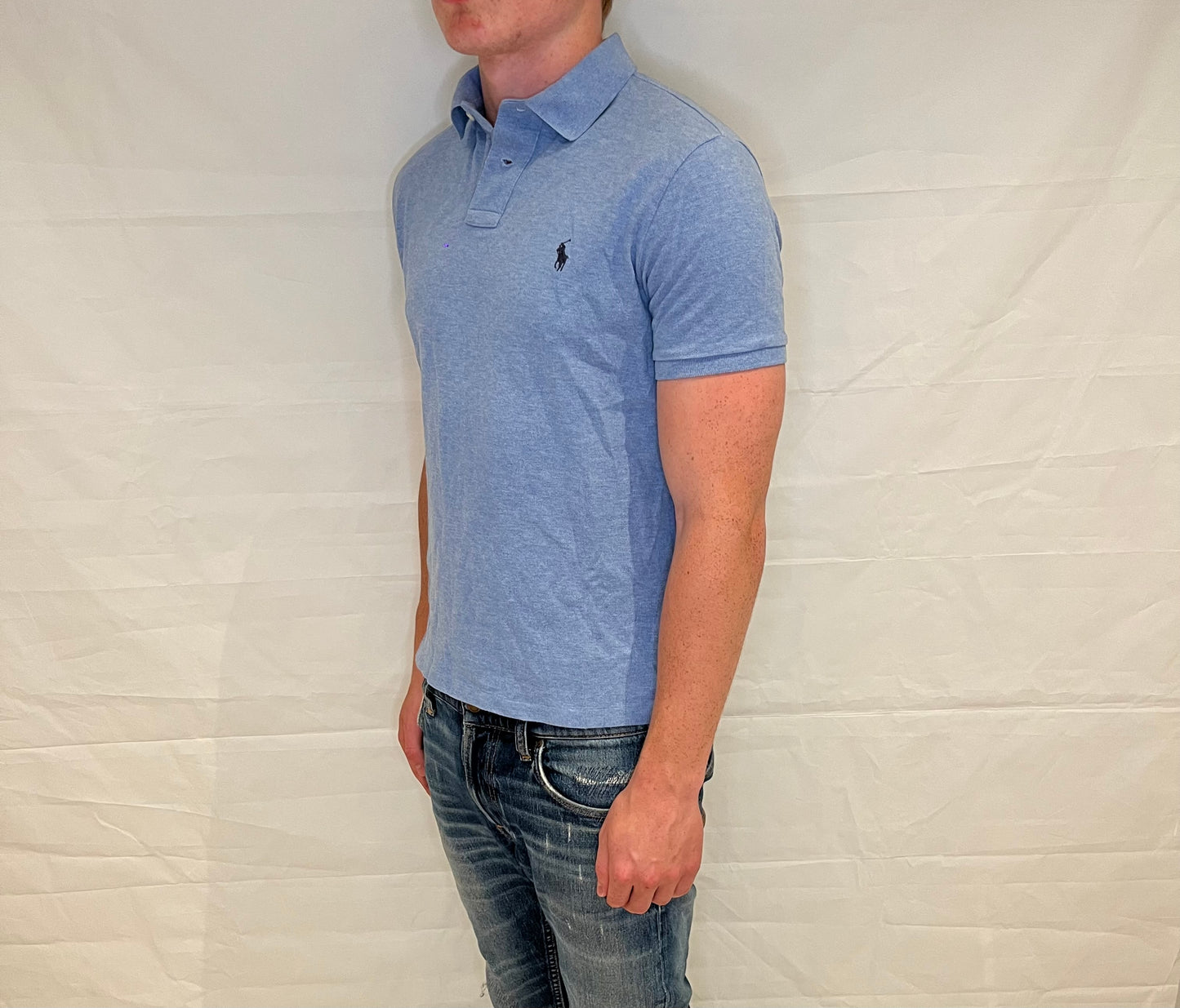 Polo Ralph Lauren Custom Slim Fit Polo Light Blue Men's