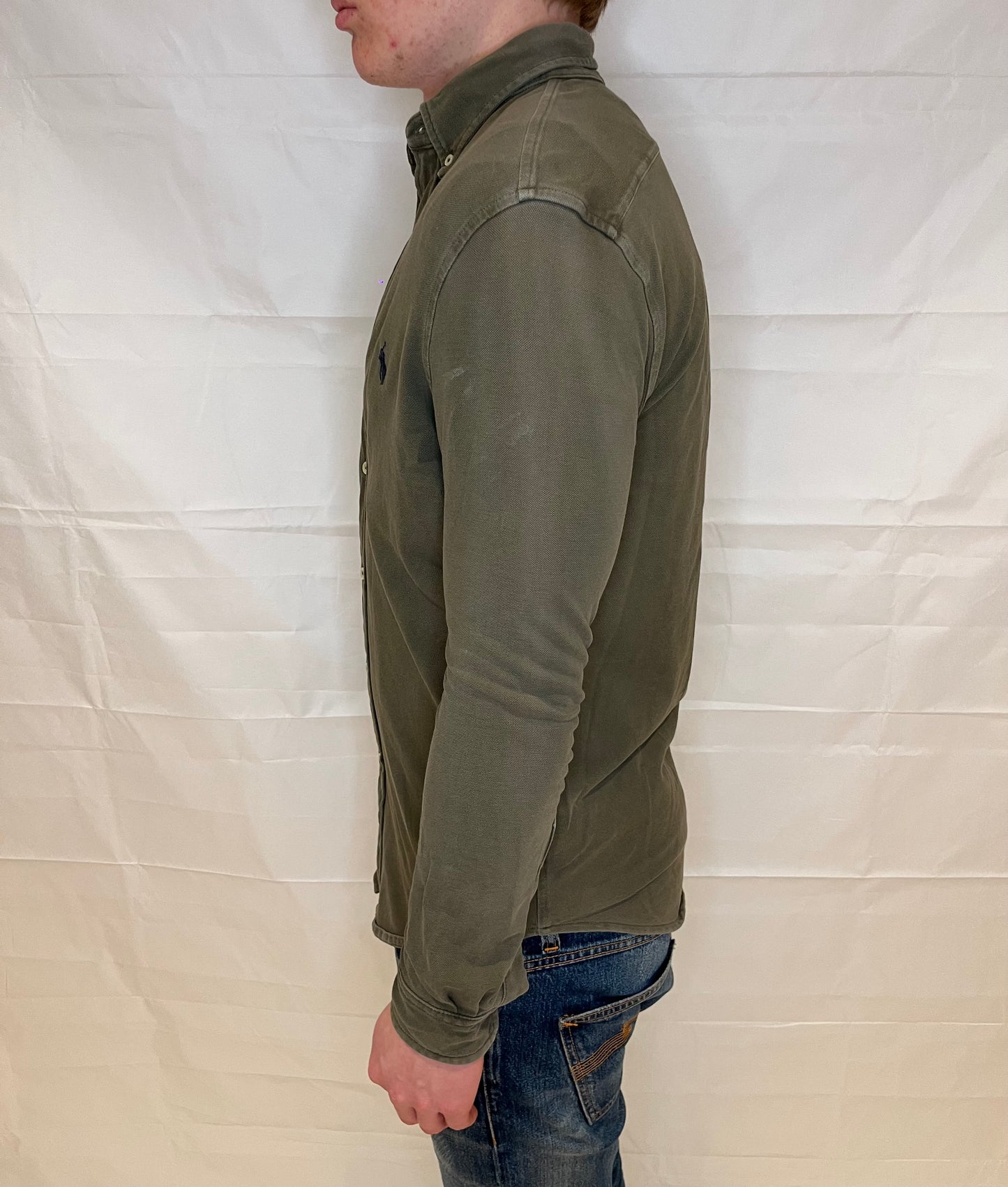Polo Ralph Lauren Featherweight Mesh Shirt Olive Green Men's